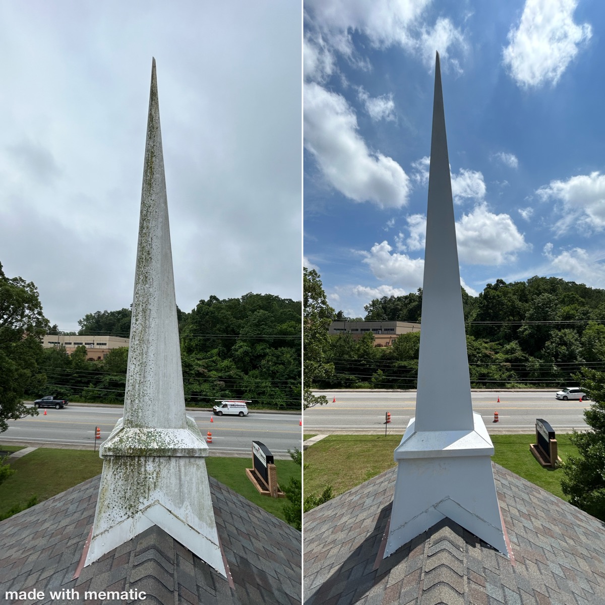 Church Steeple Wash in Chattanooga, TN